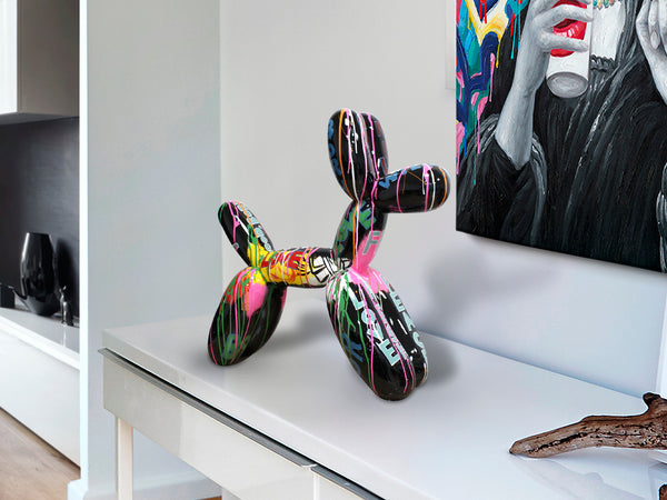 Декоративна фигура Balloon Dog с графити – детайлен изглед