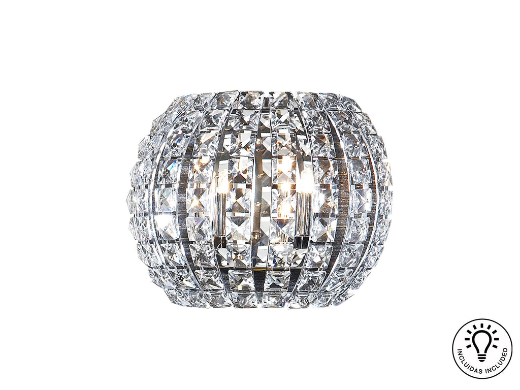 Стенен аплик Diamond в хром – детайлен изглед