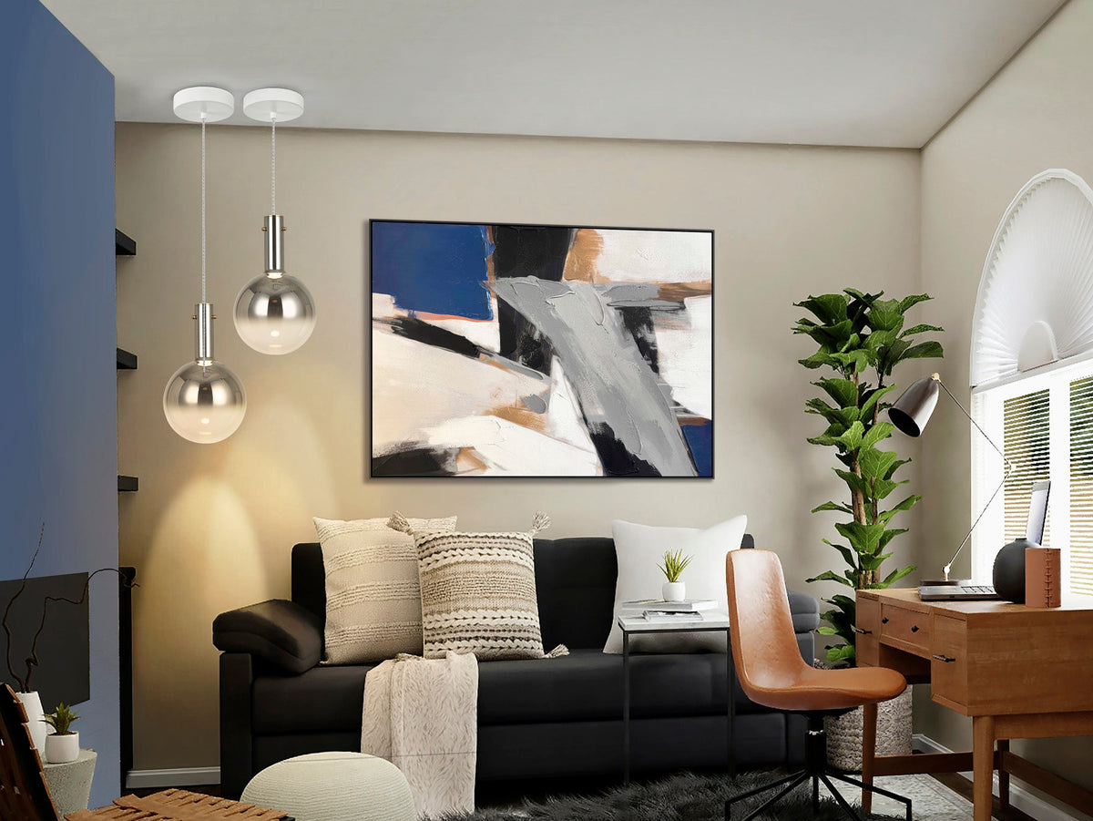 Висяща LED лампа Matices 1L сиво – детайлен изглед