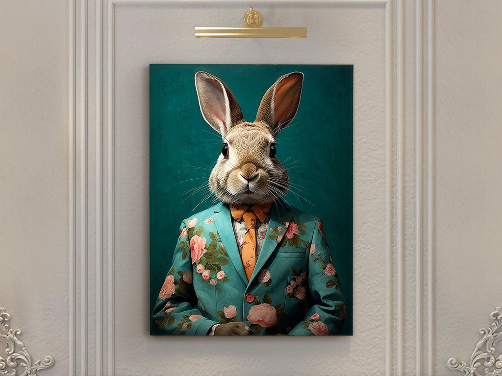 Картина Mr Rabbit с акрил върху подрамник