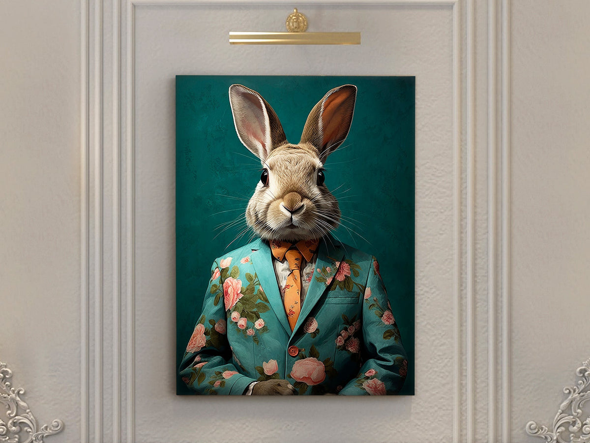 Картина Mr Rabbit с акрил върху подрамник