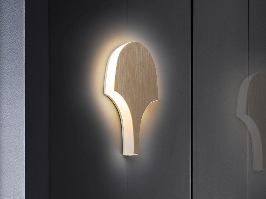 Стенен LED аплик Serea XL в анодирано злато