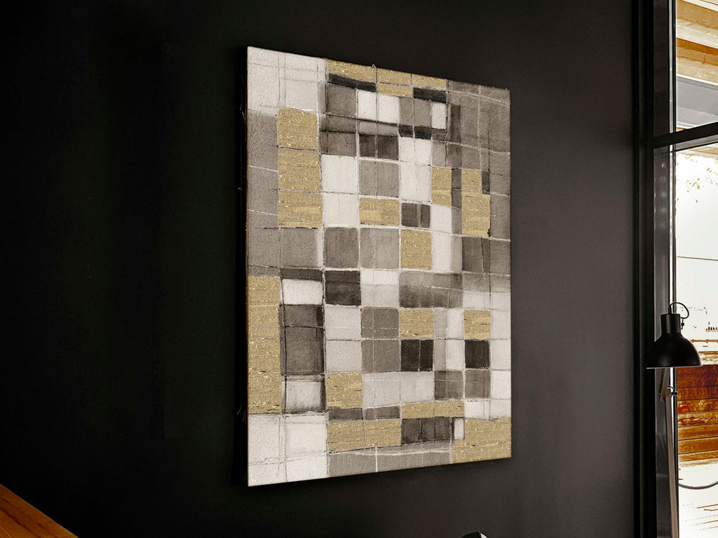 Картина Abstractio с акрил и златни акценти