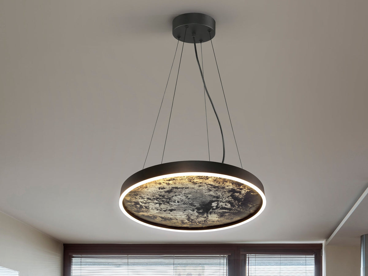 Висяща LED лампа Stone с шистов дифузер